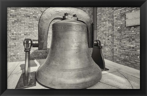 Framed Bell Tower At Harvard University, Cambridge, Massachusetts Print