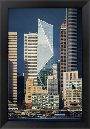 Framed Modern Architecture In City, Seattle, Washington Print