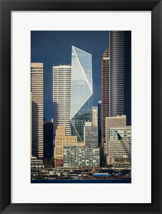 Framed Modern Architecture In City, Seattle, Washington Print