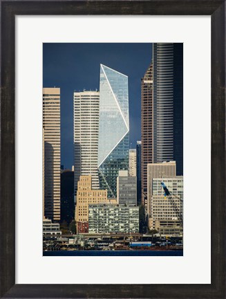 Framed Modern Architecture In City, Seattle, Washington Print