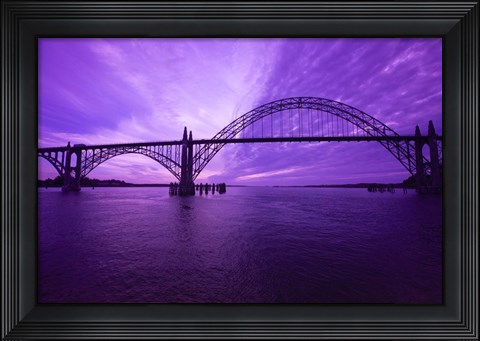Framed View Of Oregon City Bridge, Oregon Print