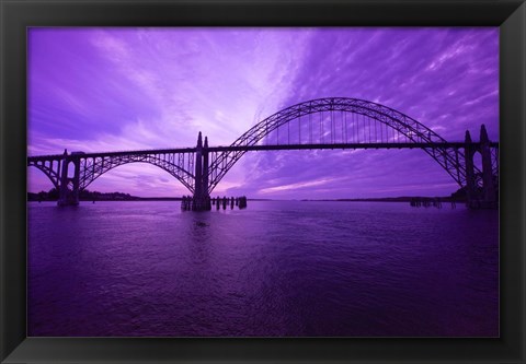 Framed View Of Oregon City Bridge, Oregon Print