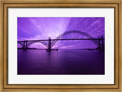 Framed View Of Oregon City Bridge, Oregon Print