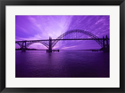 Framed View Of Oregon City Bridge, Oregon Print