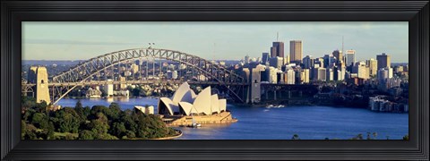 Framed Scenic View Of Sydney Opera House, Sydney, Australia Print