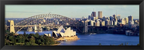 Framed Scenic View Of Sydney Opera House, Sydney, Australia Print