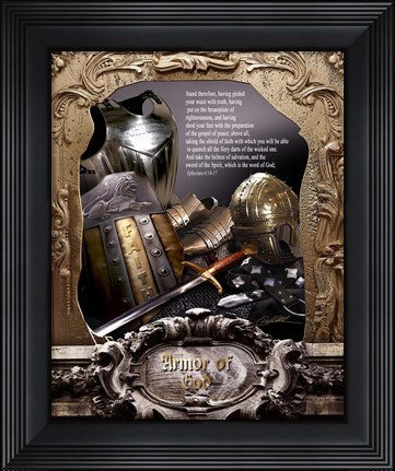 Framed Armor Of God Print