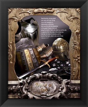 Framed Armor Of God Print