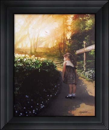Framed Around The Bend Print