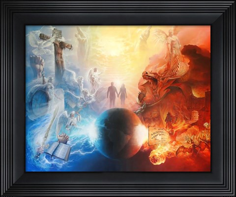 Framed Battle For The Soul Print