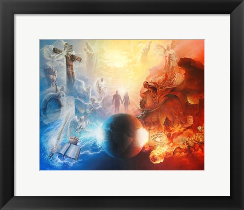 Framed Battle For The Soul Print