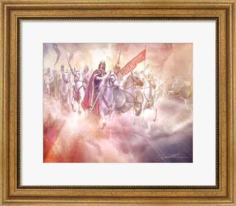 Framed Behold He Comes Print