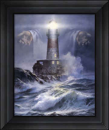 Framed I Am The Light Print