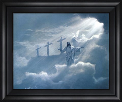 Framed I Asked Jesus Print