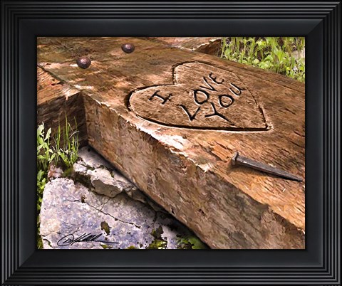 Framed I Love You Print