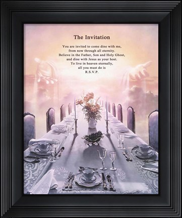 Framed Invitation Print