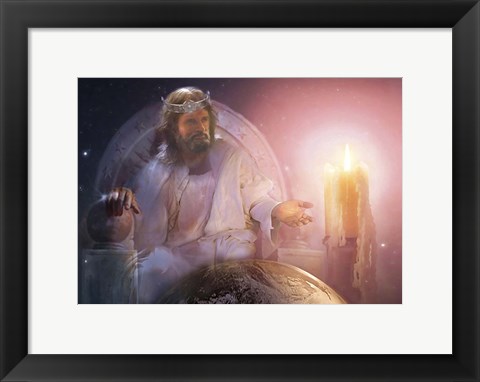 Framed Light Of World Print