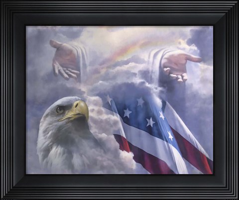 Framed One Nation Under God Print