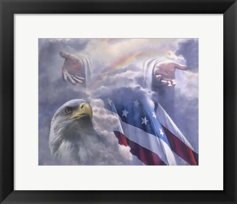 Framed One Nation Under God Print