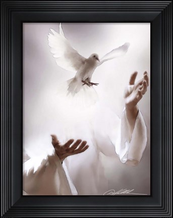 Framed Receiving The Spirit Print