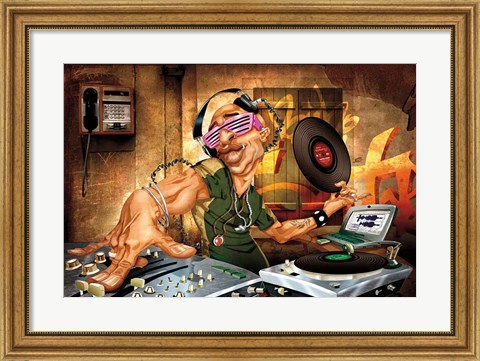 Framed DJ Frank Print