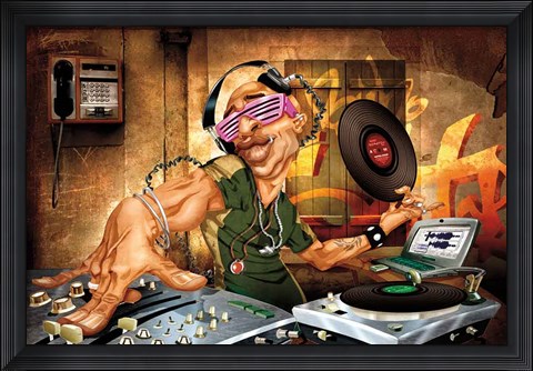 Framed DJ Frank Print