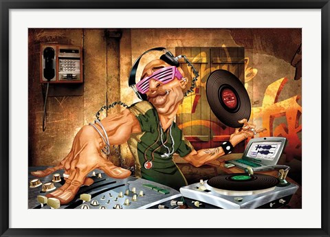 Framed DJ Frank Print
