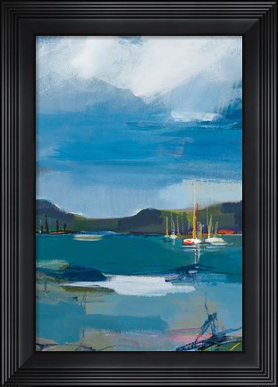 Framed Coastal Display II Print