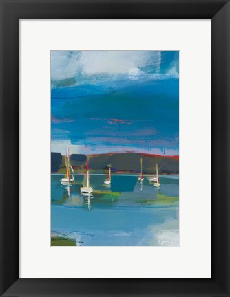 Framed Coastal Display III Print
