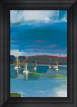 Framed Coastal Display III Print