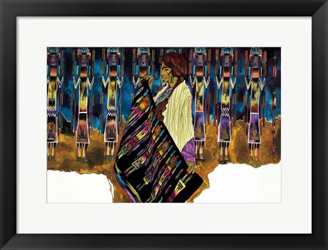 Framed Tesoros en Colores Print