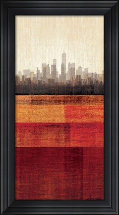 Framed Metropolitan Jewel-Box - Ruby Print