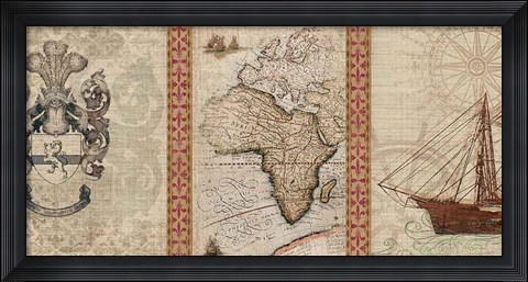 Framed Voyage to Discovery I Print