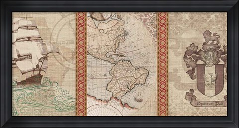 Framed Voyage to Discovery II Print