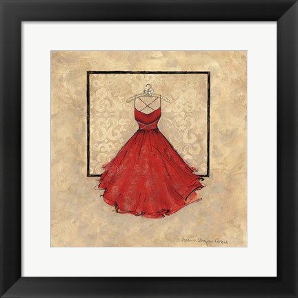 Framed Take Me Dancing II (red) Print