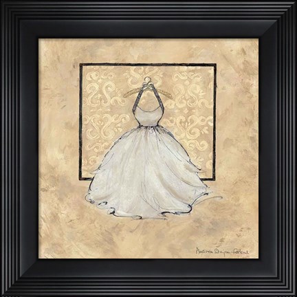 Framed Take Me Dancing IV (white) Print