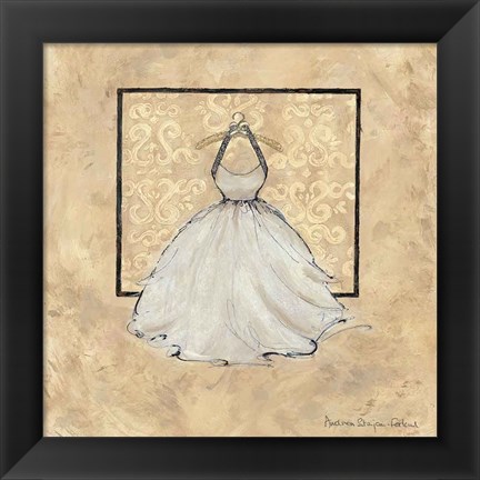 Framed Take Me Dancing IV (white) Print