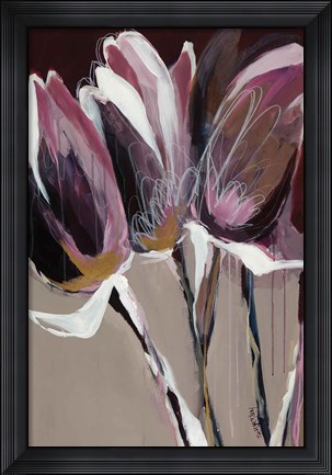 Framed Aubergine Splendor I Print