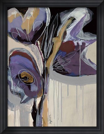 Framed Floral Impressions II Print