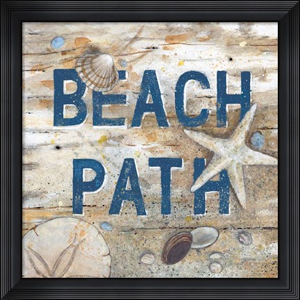 Framed Beach Path Print