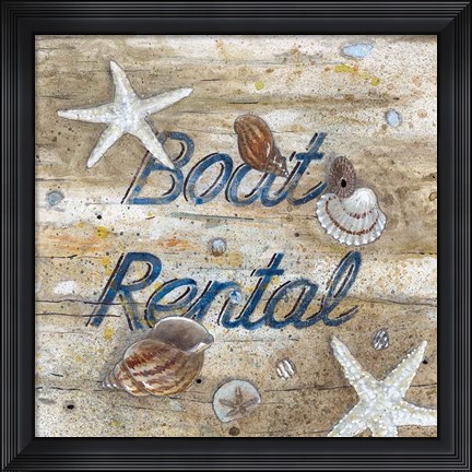 Framed Boat Rental Print