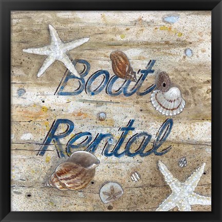 Framed Boat Rental Print