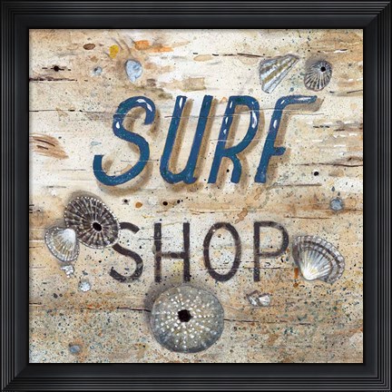 Framed Surf Shop Print