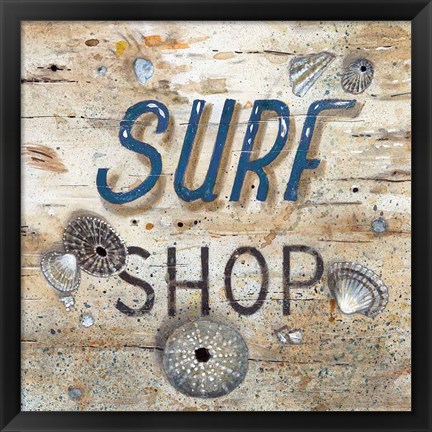 Framed Surf Shop Print