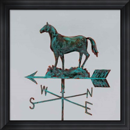 Framed Rural Relic Horse Print