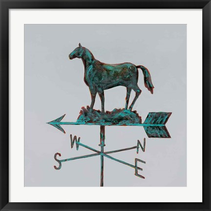 Framed Rural Relic Horse Print