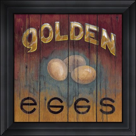 Framed Golden Eggs Print