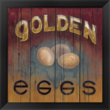 Framed Golden Eggs Print