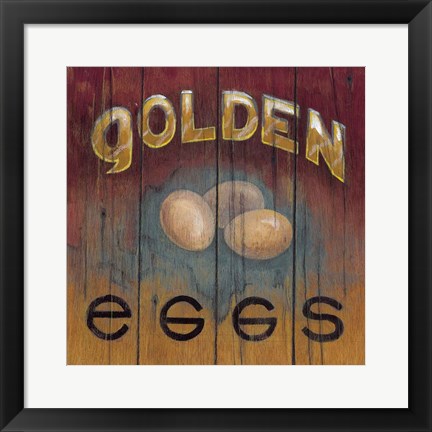 Framed Golden Eggs Print