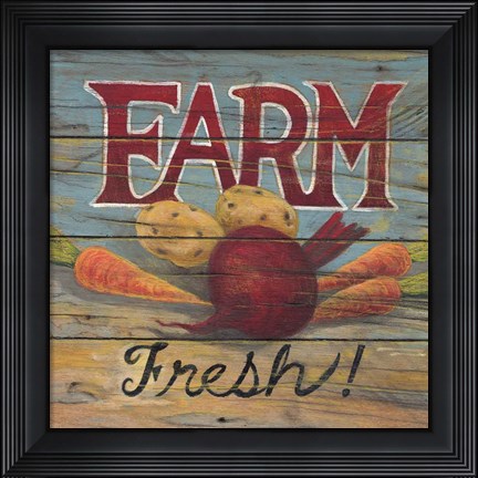 Framed Farm Fresh I Print